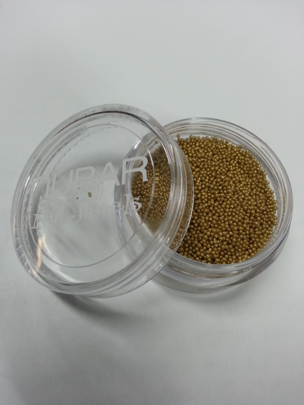 Gold Glass Bead Caviar NNJ53